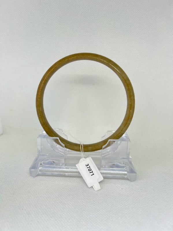 Grade A Natural Jade Bangle with certificate #37071