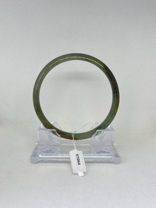 Grade A Natural Jade Bangle with certificate #37064