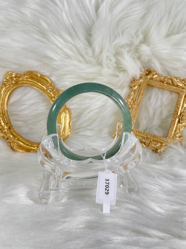 Grade A Natural Jade Bangle with certificate #37029