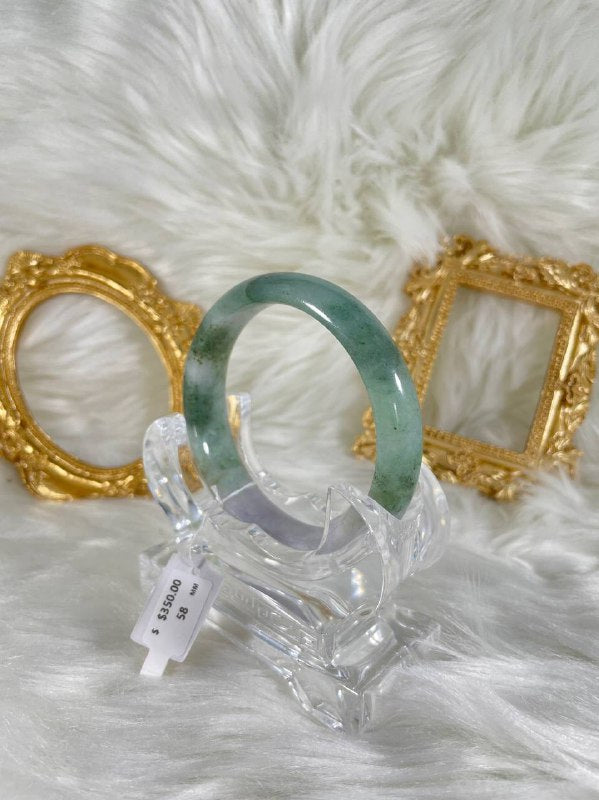 Grade A Natural Jade Bangle with certificate #36990
