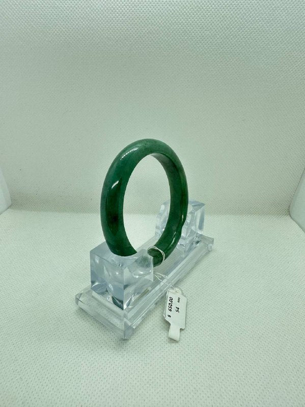 Grade A Natural Jade Bangle with certificate #36379