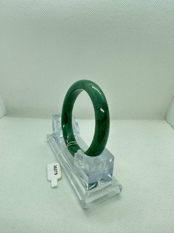 Grade A Natural Jade Bangle with certificate #36379