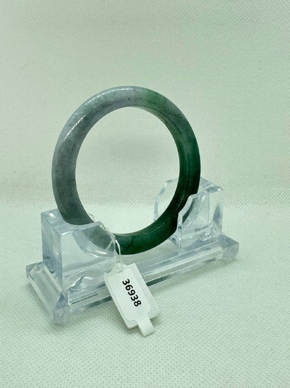 Grade A Natural Jade Bangle with certificate #36938