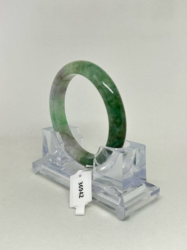 Grade A Natural Jade Bangle with certificate #36942