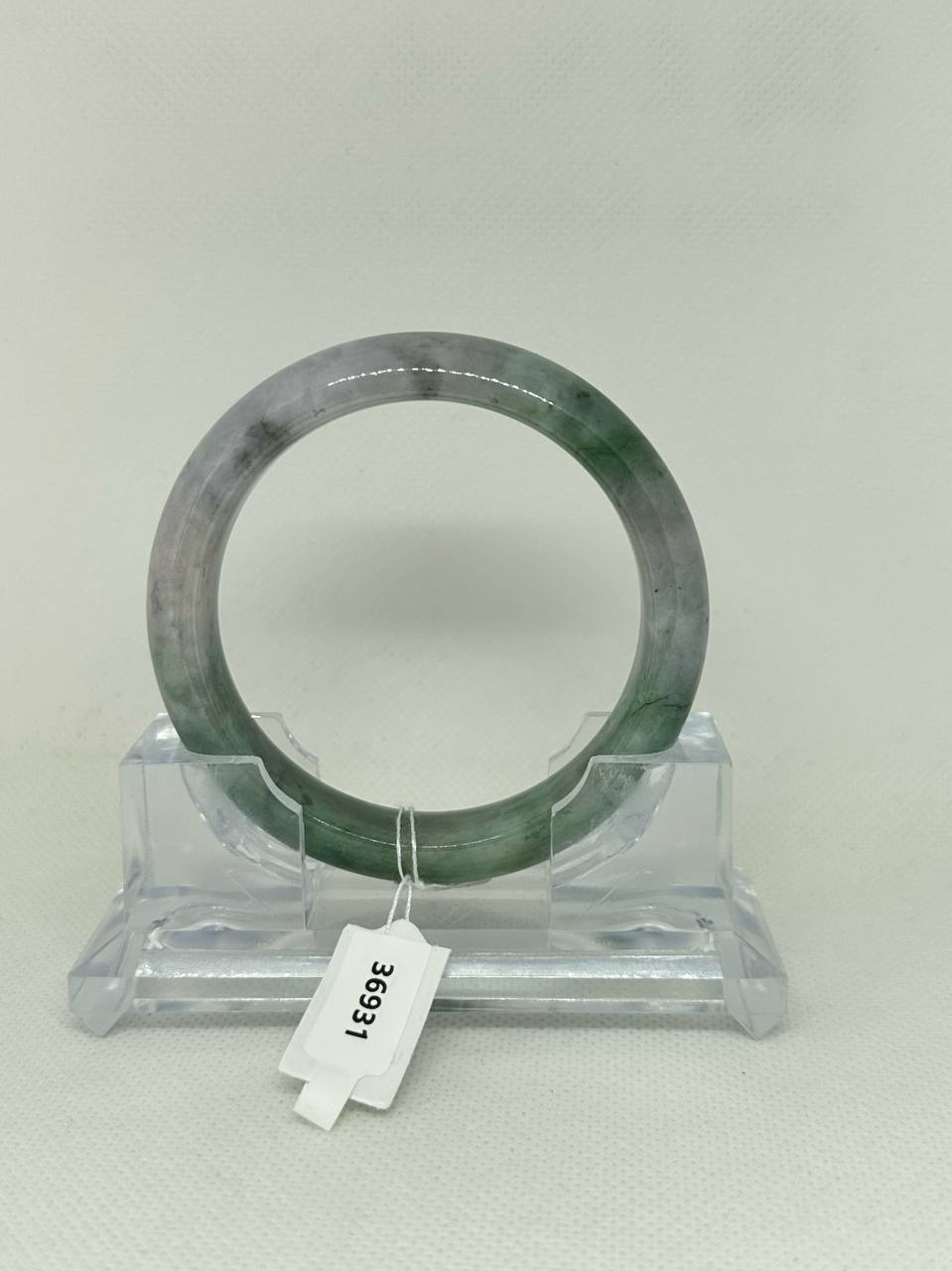 Grade A Natural Jade Bangle with certificate #36931