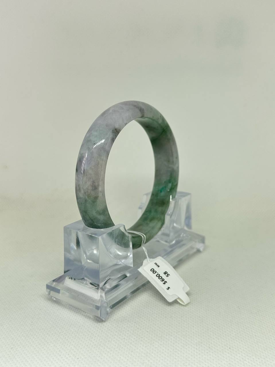 Grade A Natural Jade Bangle with certificate #36931