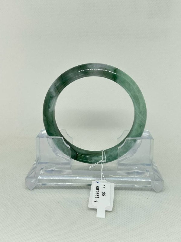 Grade A Natural Jade Bangle with certificate #36941