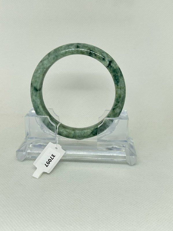 Grade A Natural Jade Bangle with certificate #37097