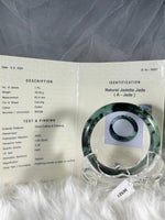 Load image into Gallery viewer, Grade A Natural Jade Bangle with certificate #36921
