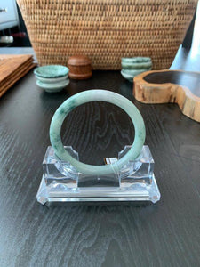 Grade A Natural Jade Bangle with certificate #2694