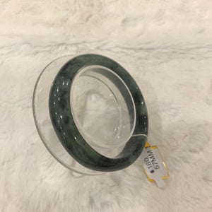Grade A Natural Jade Bangle with certificate #4018