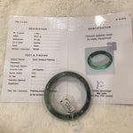Load image into Gallery viewer, Grade A Natural Jade Bangle with certificate #4018
