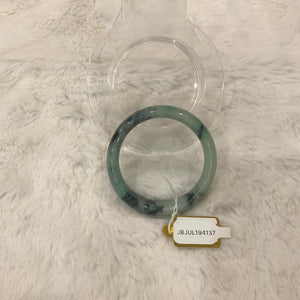 Grade A Natural Jade Bangle with certificate #4137