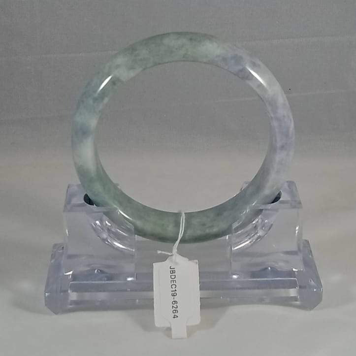 Grade A Natural Jade Bangle with certificate #6264