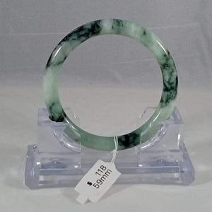 Grade A Natural Jade Bangle with certificate #6295