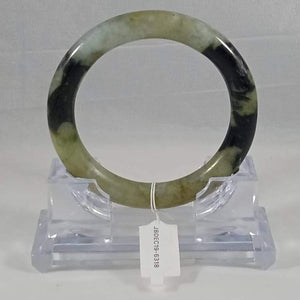 Grade A Natural Jade Bangle with certificate #6318