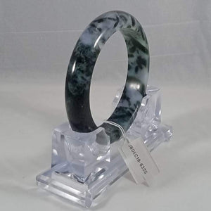 Grade A Natural Jade Bangle with certificate #6325