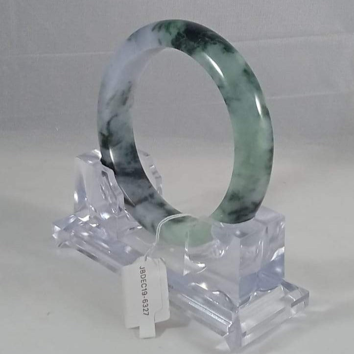 Grade A Natural Jade Bangle with certificate #6327