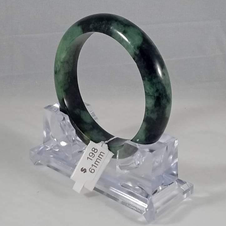Grade A Natural Jade Bangle with certificate #6329
