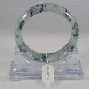 Grade A Natural Jade Bangle with certificate #6334