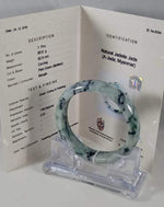 Load image into Gallery viewer, Grade A Natural Jade Bangle with certificate #6334
