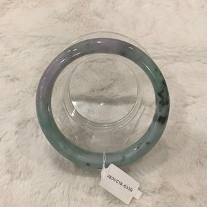 Grade A Natural Jade Bangle with certificate #6339