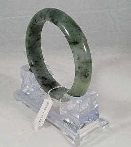 Grade A Natural Jade Bangle with certificate #6340
