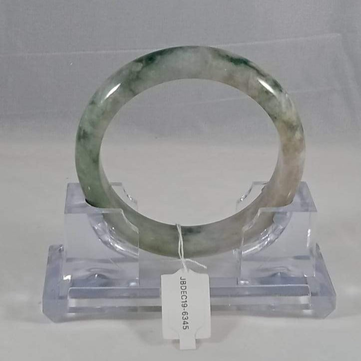 Grade A Natural Jade Bangle with certificate #6345