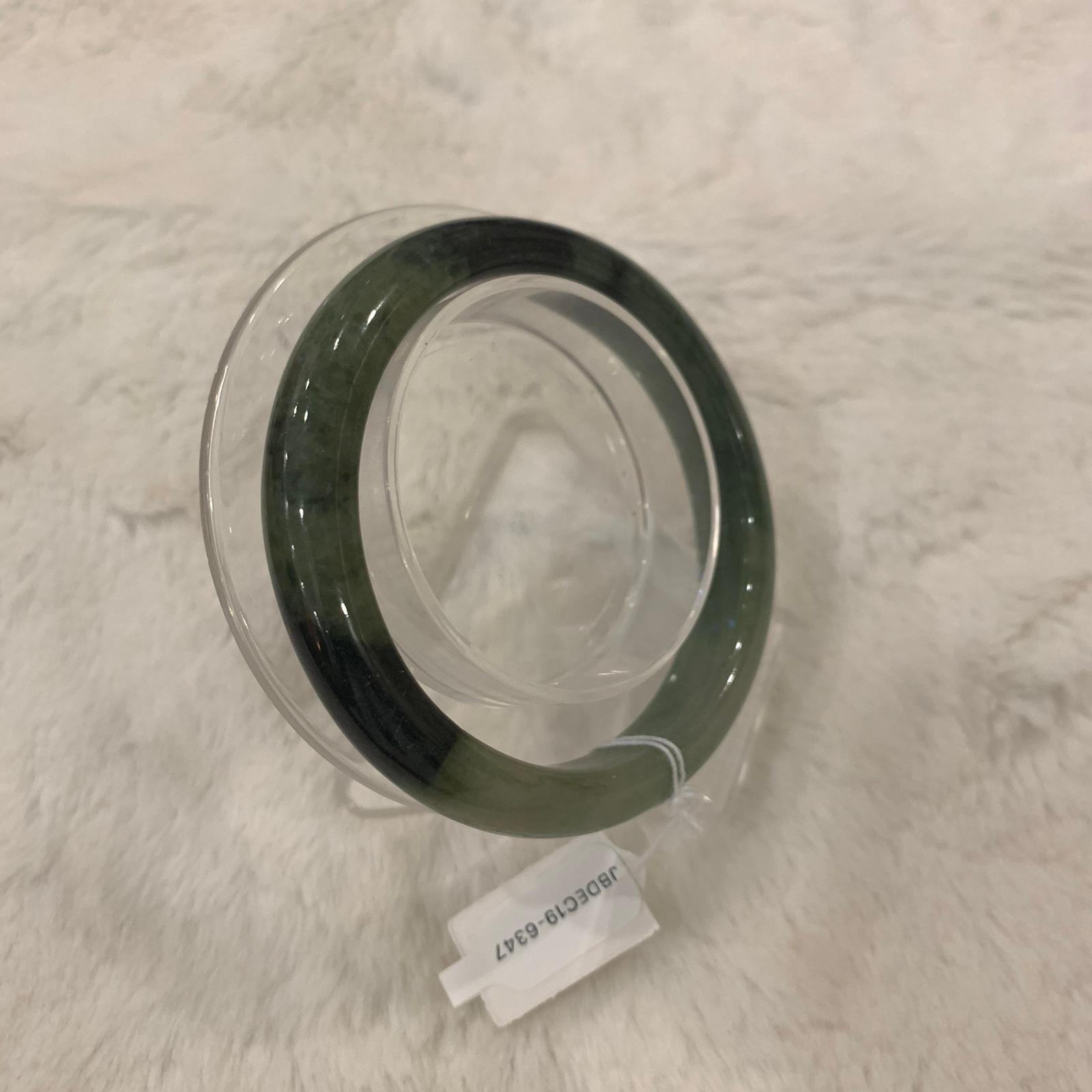 Grade A Natural Jade Bangle with certificate #6347