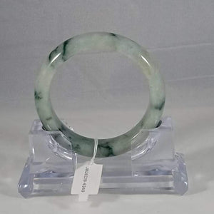 Grade A Natural Jade Bangle with certificate #6349