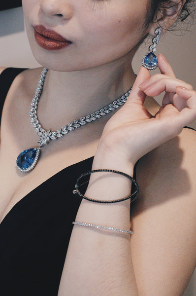 Blue Wedding Collection Kundan Pearl Choker Necklace Set at Best Price in  Mumbai | Alex Jewellery Pvt Ltd