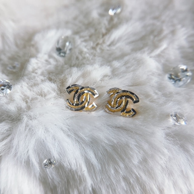 Chanel inspired earrings #chanelearrings #gold22k #earrings