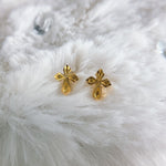 Load image into Gallery viewer, Gold Cross Ear Studs (DBREAR-0103)
