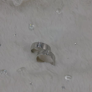 White Gold w/ Diamonds Wedding Bands (DBRWED-0003)
