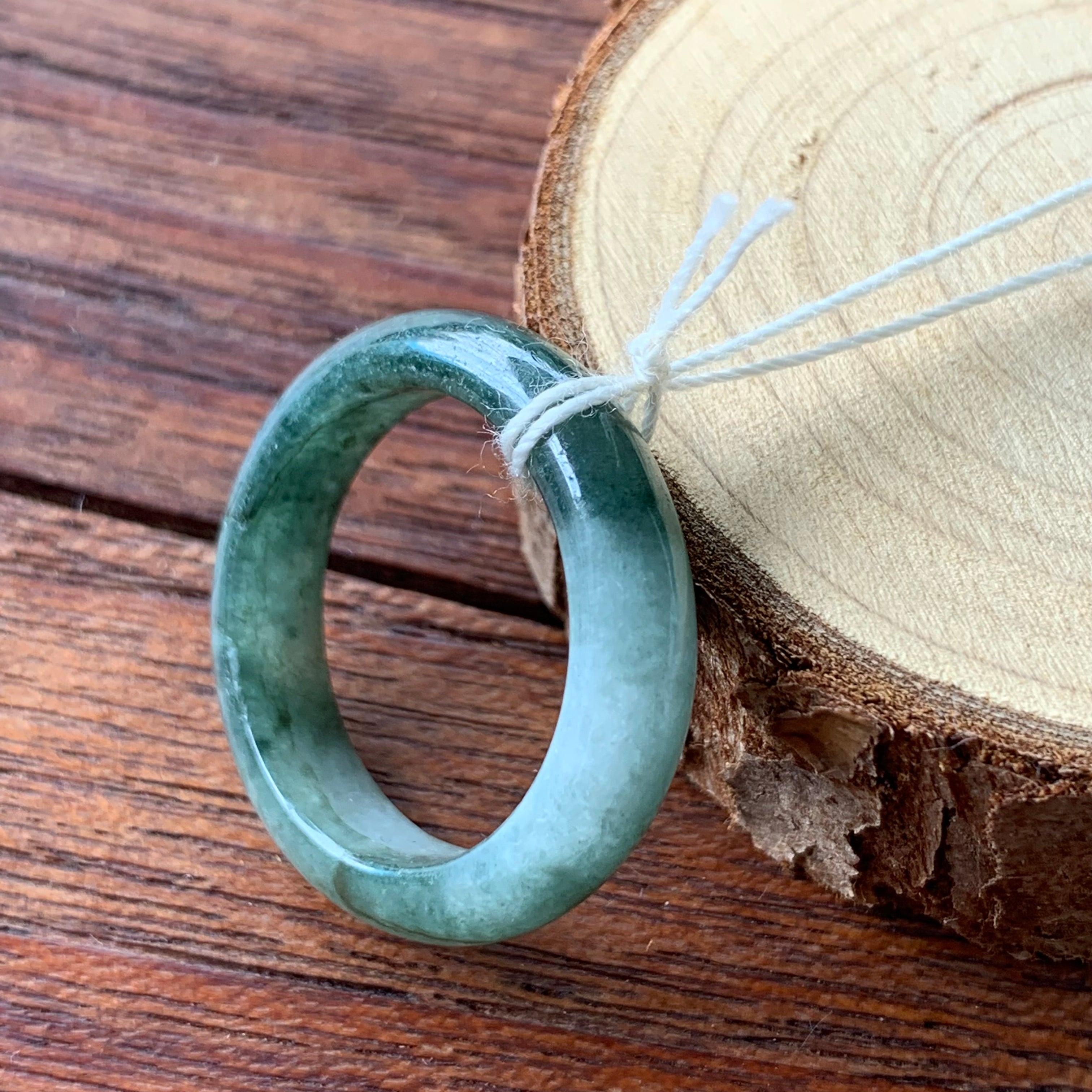 Burmese Natural Jade Rings (Large)  JR-0147