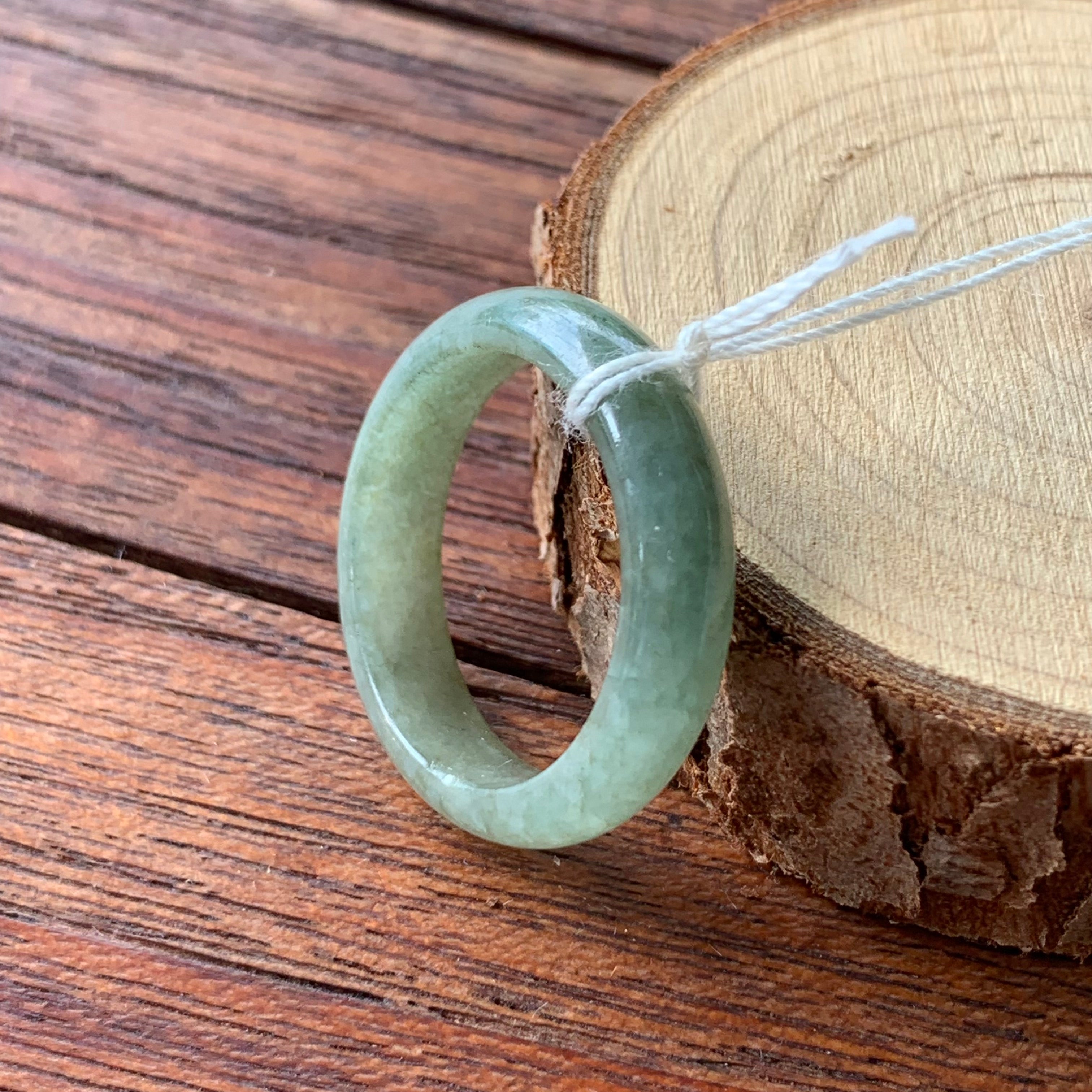 Burmese Natural Jade Rings (Large)  JR-0133