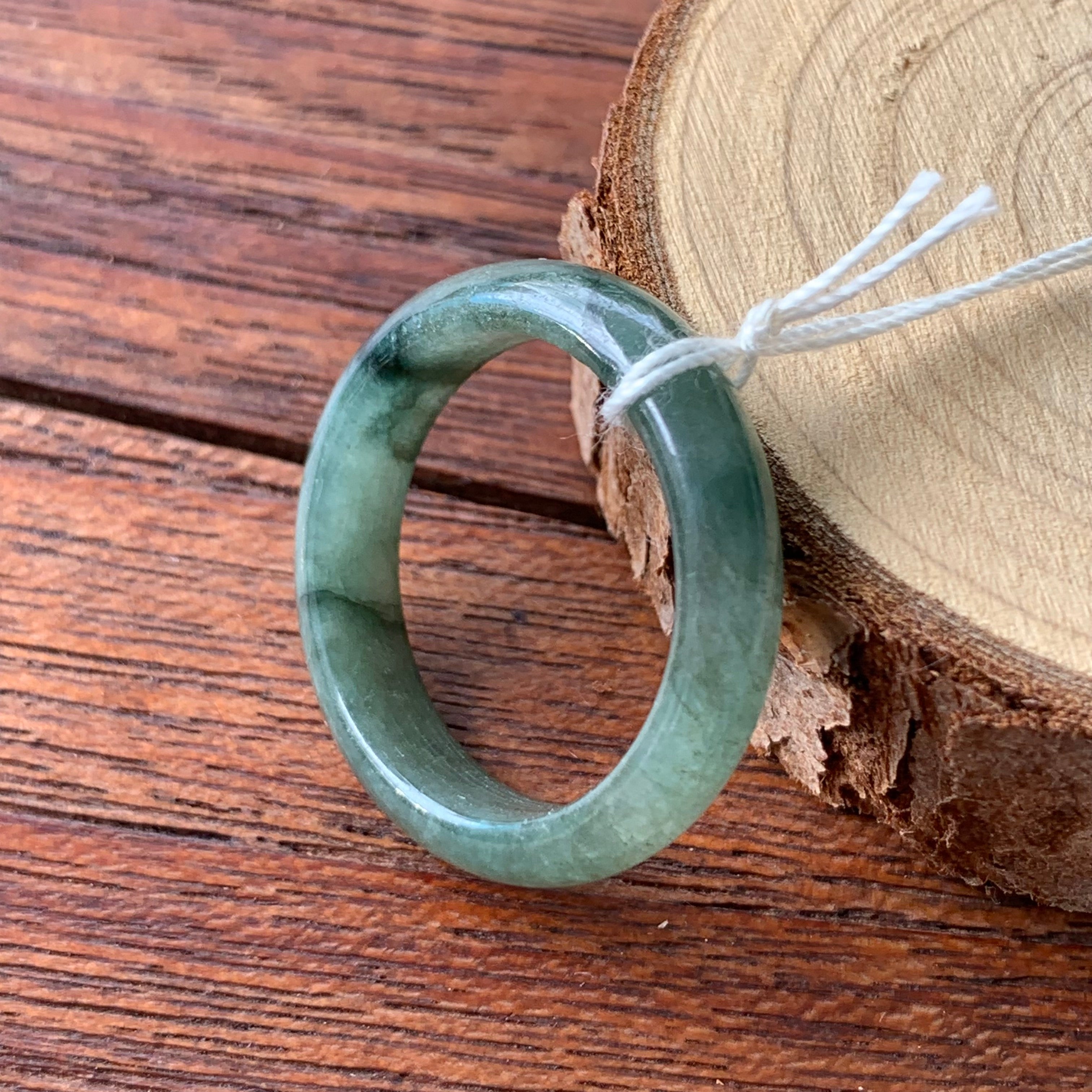 Burmese Natural Jade Rings (Large)  JR-0183