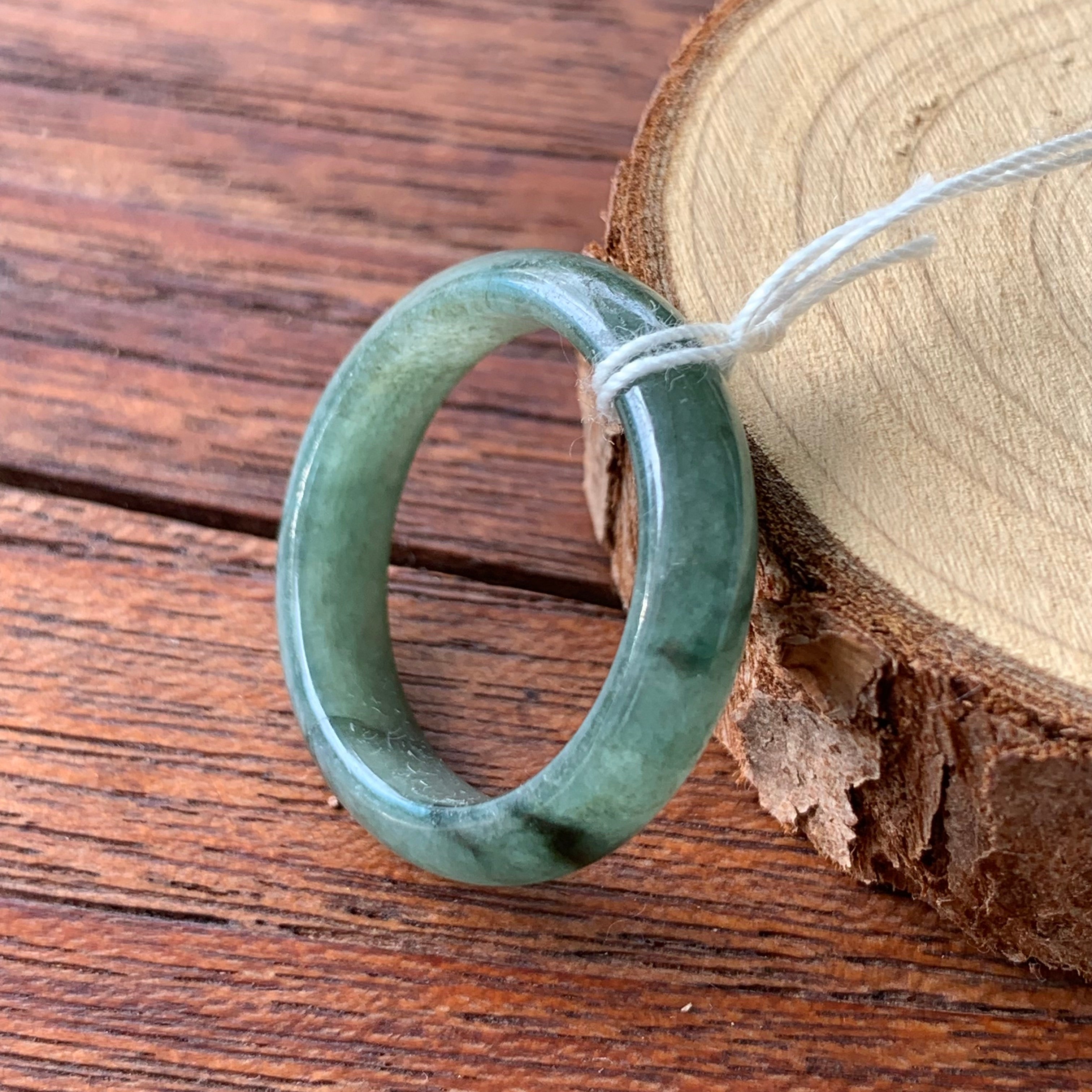 Burmese Natural Jade Rings (Large)  JR-0183
