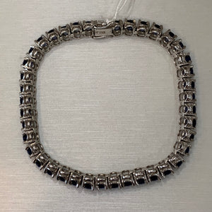 Blue Sapphire Tennis Bracelet
