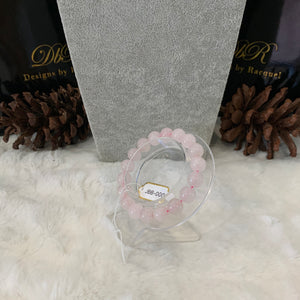 Rose Quartz Bead Bracelet (JBB-0002)