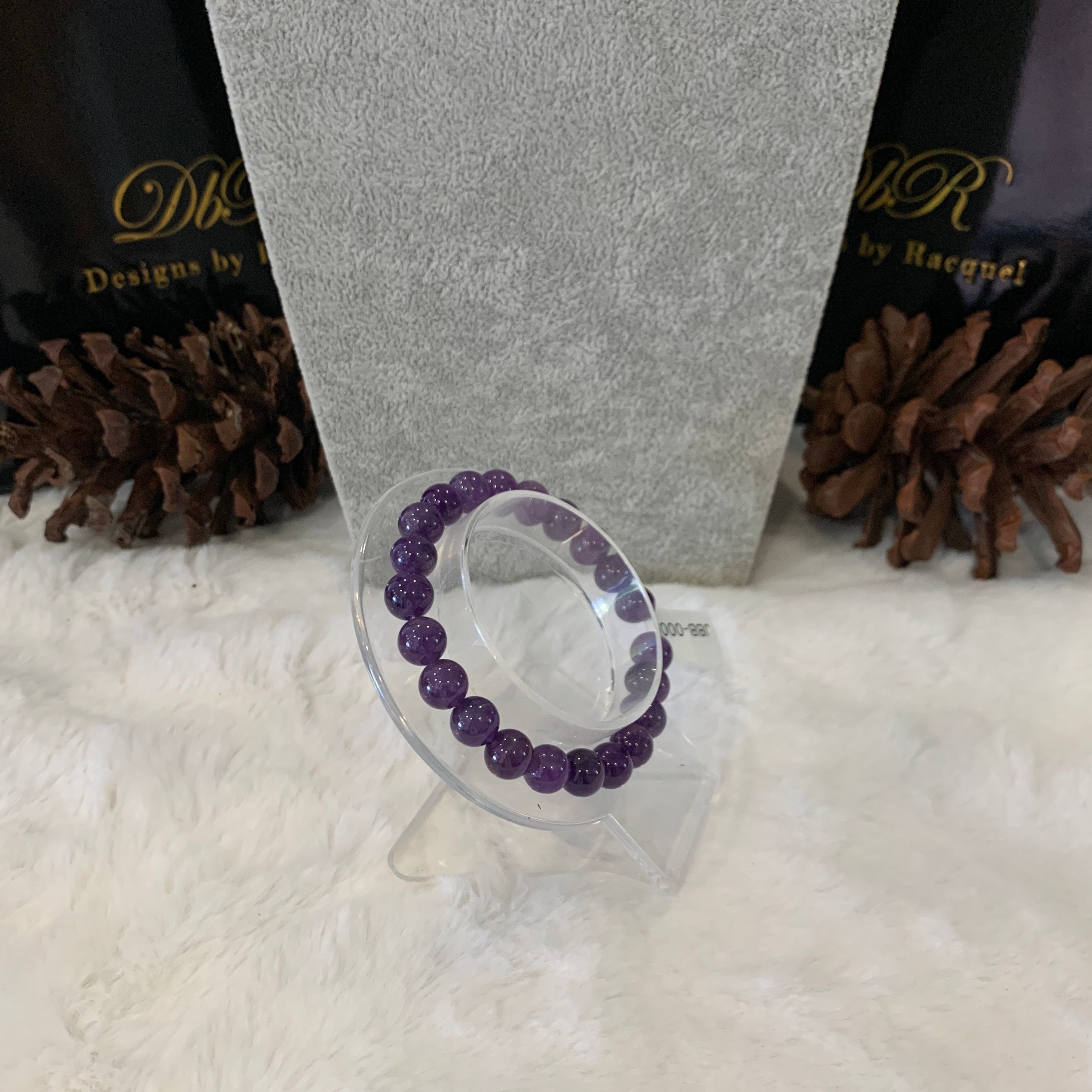 Amethyst Bead Bracelet (JBB-0005)