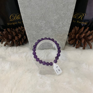 Amethyst Bead Bracelet (JBB-0005)