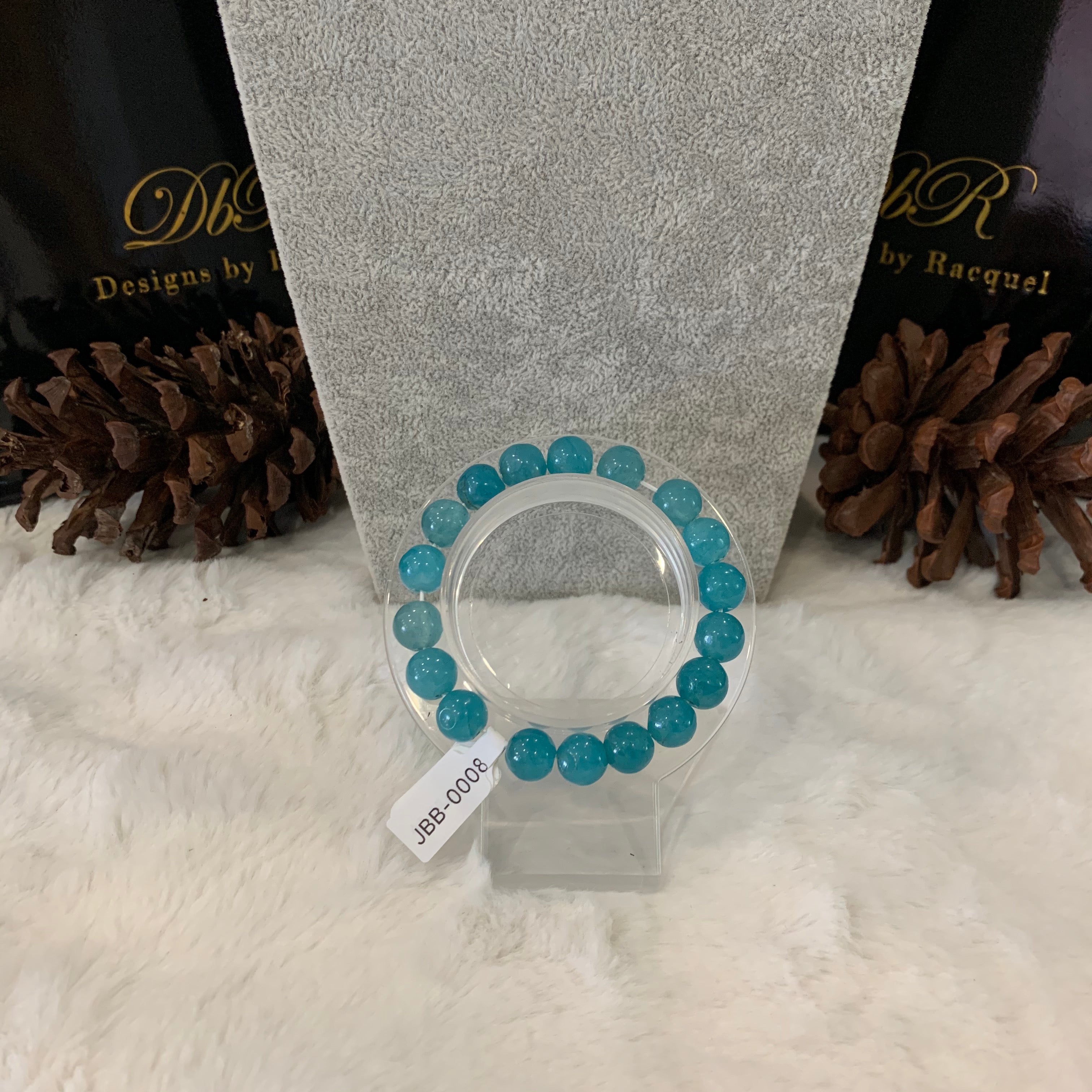Chalcedony Bead Bracelet (JBB-0008)