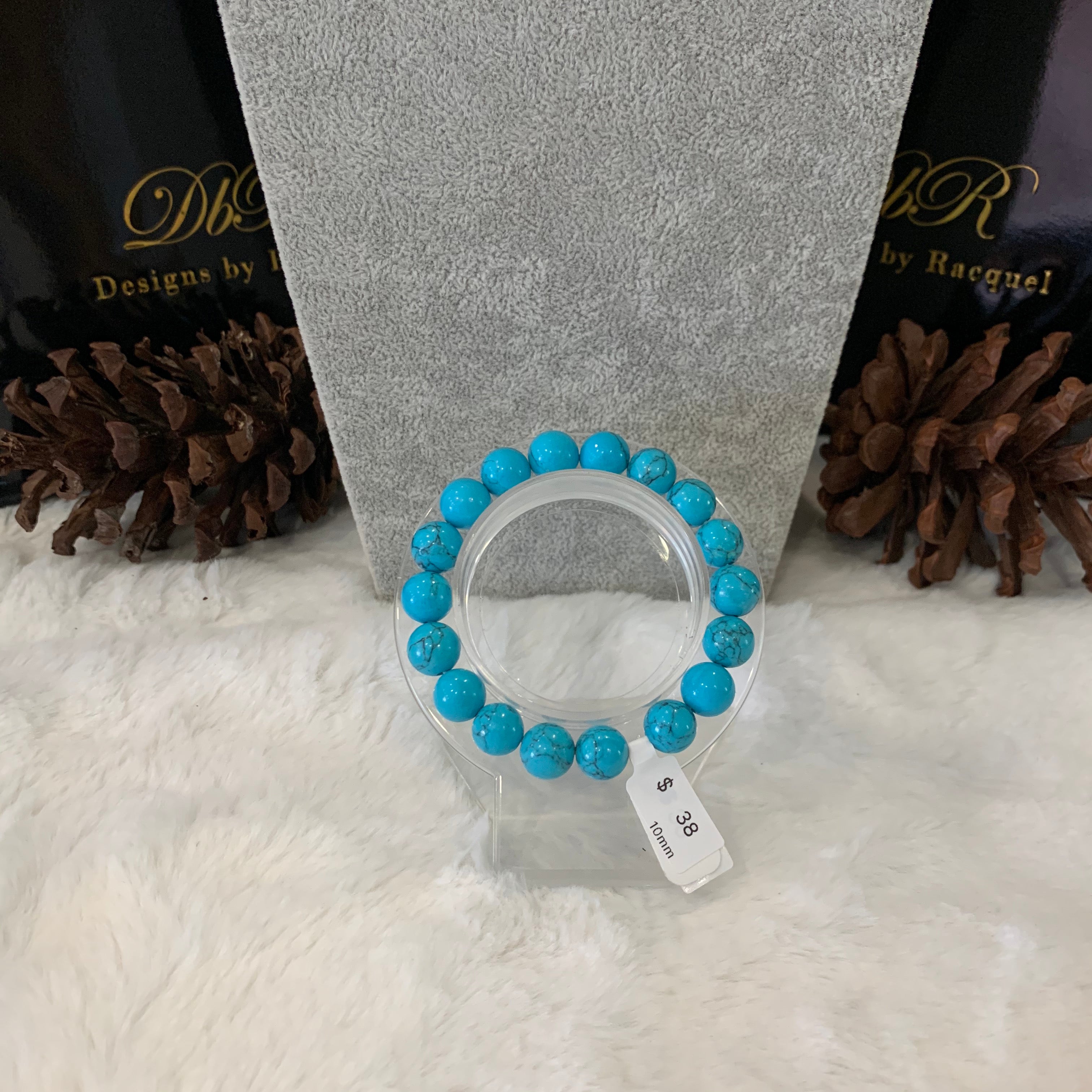 Turquoise Bead Bracelet (JBB-0010)
