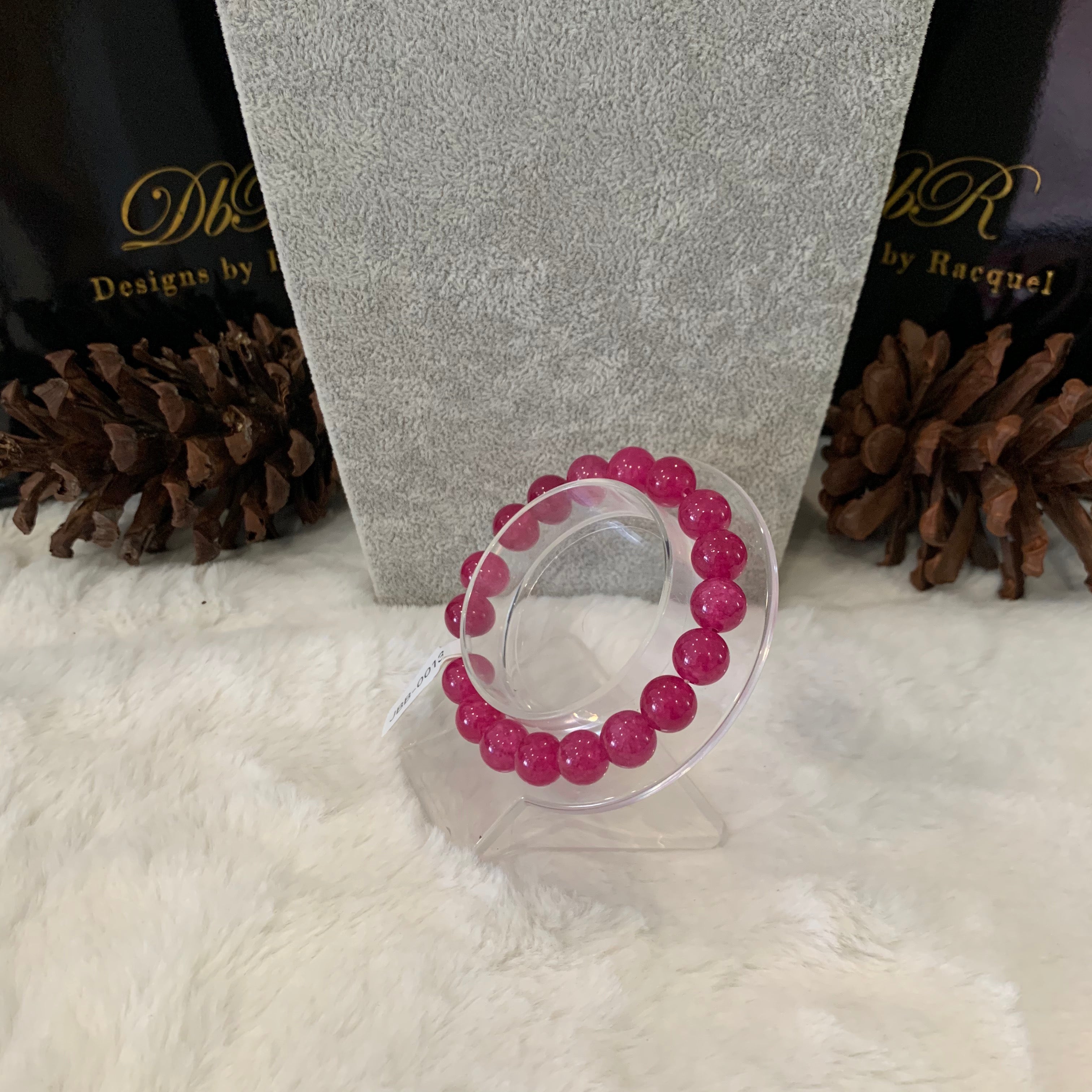 Agate Bead Bracelet (JBB-0013)