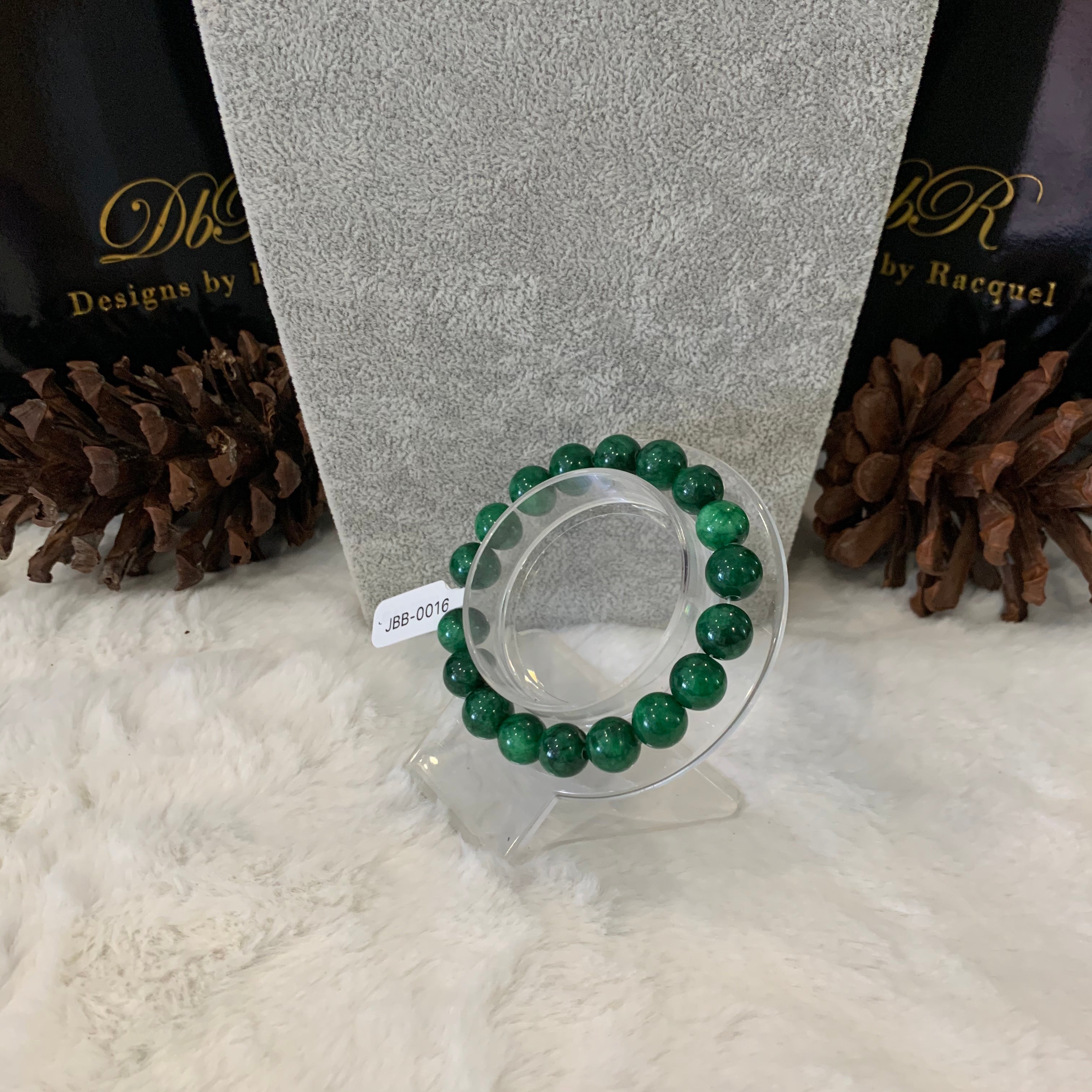 Malachite Bead Bracelet (JBB-0016)