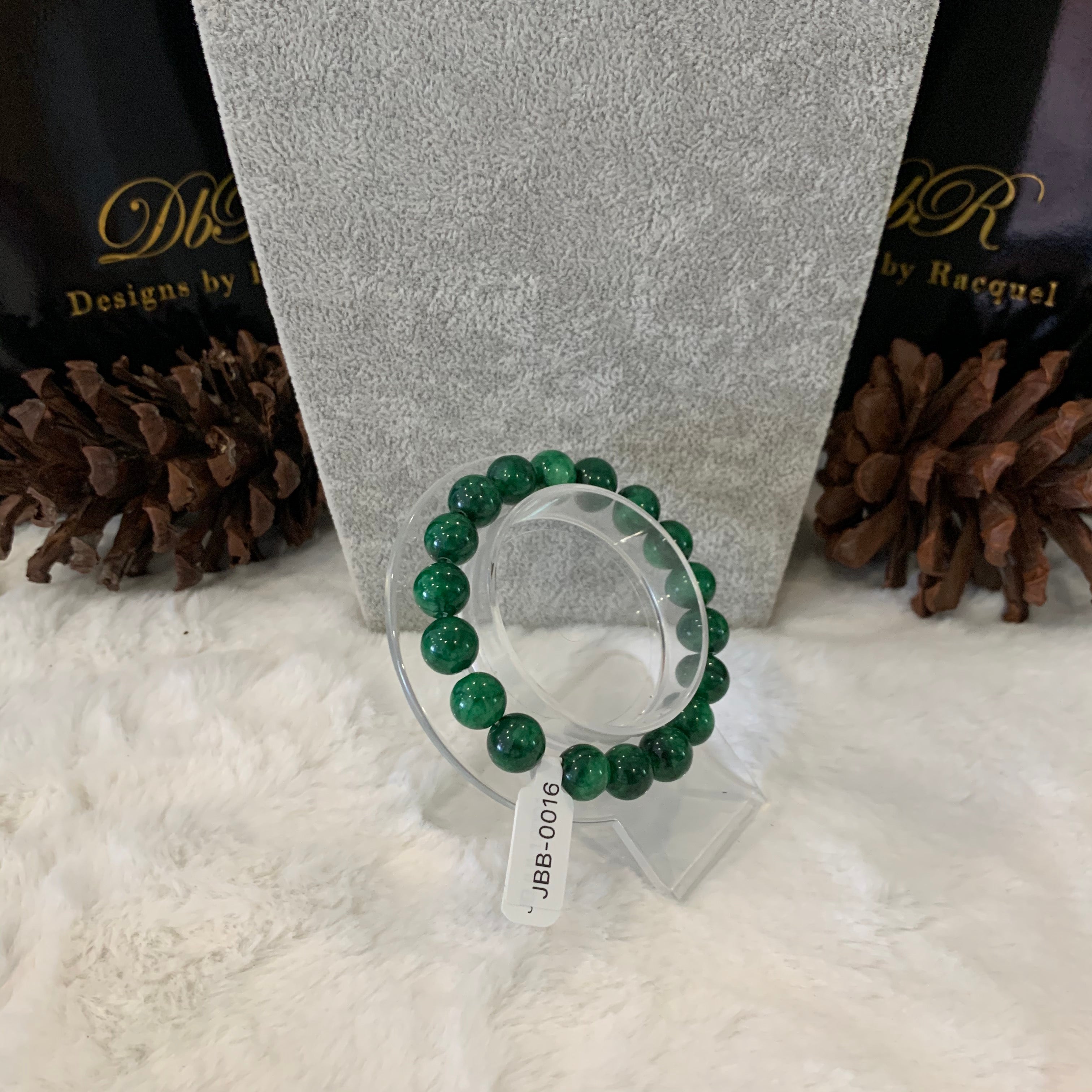 Malachite Bead Bracelet (JBB-0016)