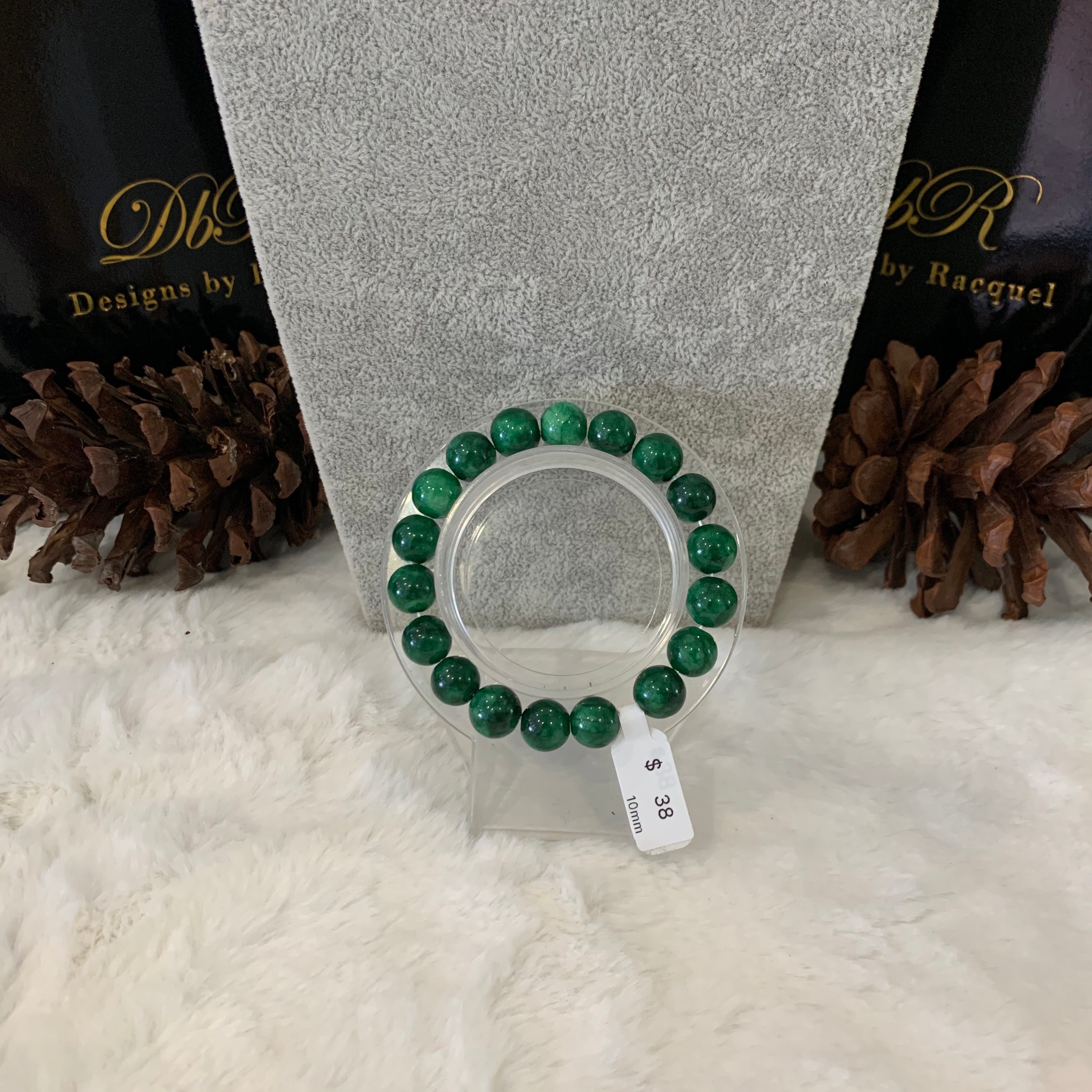 Malachite Bead Bracelet (JBB-0016)