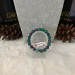Load image into Gallery viewer, Zoisite &amp; Ruby Bead Bracelet (JBB-0017)
