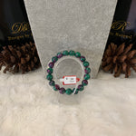 Load image into Gallery viewer, Zoisite &amp; Ruby Bead Bracelet (JBB-0017)
